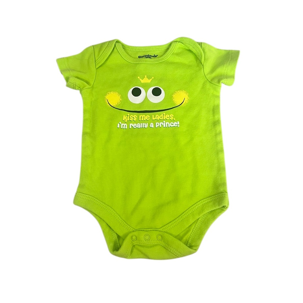 Garanimals Green Bodysuit with Cartoon Design